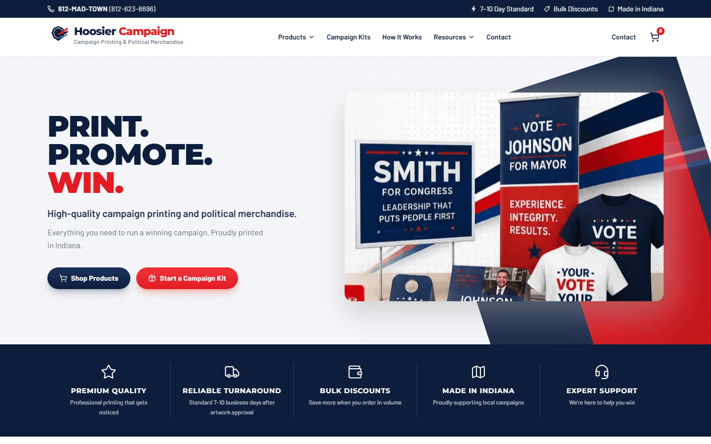 Hoosier Campaign homepage