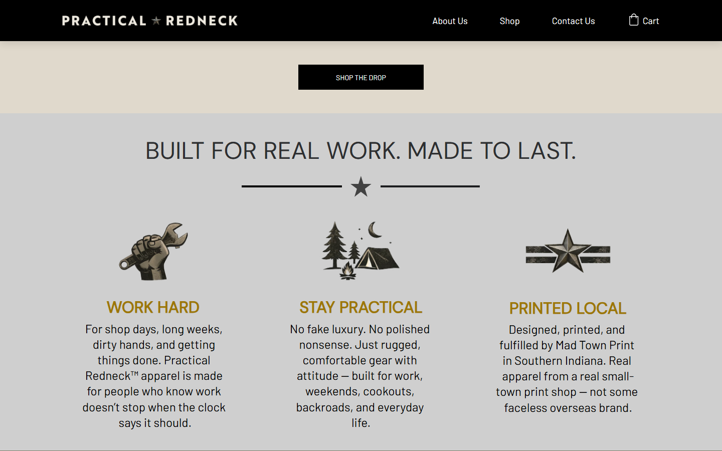 Practical Redneck site detail